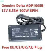 อะแดปเตอร์แหล่งจ่ายไฟ AC ADP-100EB เดลต้าปลั๊ก8Pin 8.33A 12V 100W ของแท้สำหรับ Charger Laptop ยาในอุตสาหกรรม