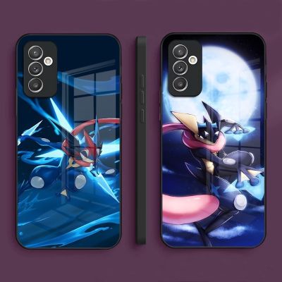 （shine electron）Pokemon Ninja Greninja เคสโทรศัพท์สำหรับ Samsung,S21 S30 S20 S23 S22 Fe S10 S9 E Note 20 10 Pro แก้วบวกพิเศษ