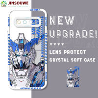 Jinsouwe เคสสำหรับ Samsung Galaxy S10บวก S10 + เคสโทรศัพท์การ์ตูนนักรบกลคริสตัลเคสด้านหลังยางนิ่ม