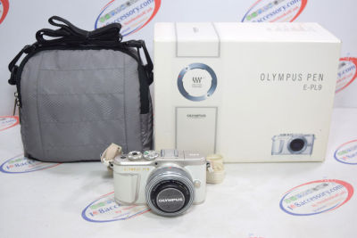 ขาย กล้อง Olympus Pen E-PL9 พร้อมเลนส์ 14-42 สีเงิน สภาพสวย อุปกรณ์ครบกล่องแถมฟิวเตอร์