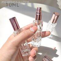 10ml Rose Gold Glass Portable Refillable Perfume Bottle Cosmetic Container Empty Spray Atomizer Travel Sub-bottle