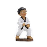 Korean Taekwondo resin doll wholesale creative martial arts doll souvenir desk creative decorative gifts