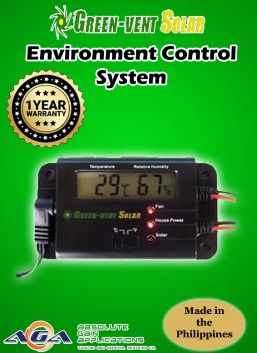 Environment Control System (ECS) for GreenVent Solar 15 watts/ 1 year warranty Lazada PH