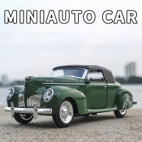 A1:38 Lincoln Convertible Classic Car With Sound Light Simulation Alloy Children S Toy Car Model Antique Birthday Gift A263M