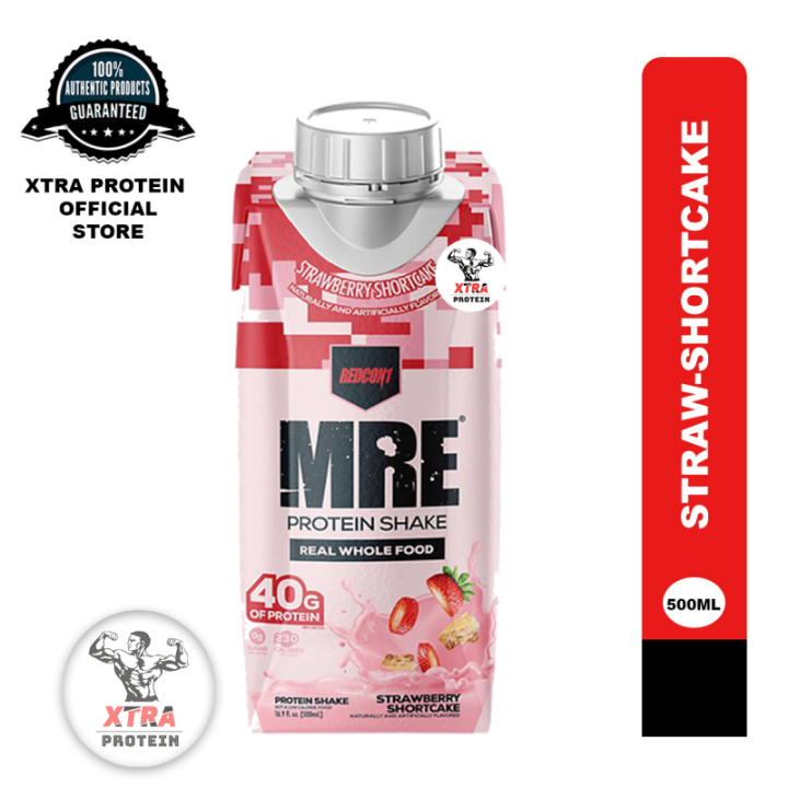 Redcon1 MRE Protein Shake (480ml) Strawberry Shortcake 12 Pack Lazada