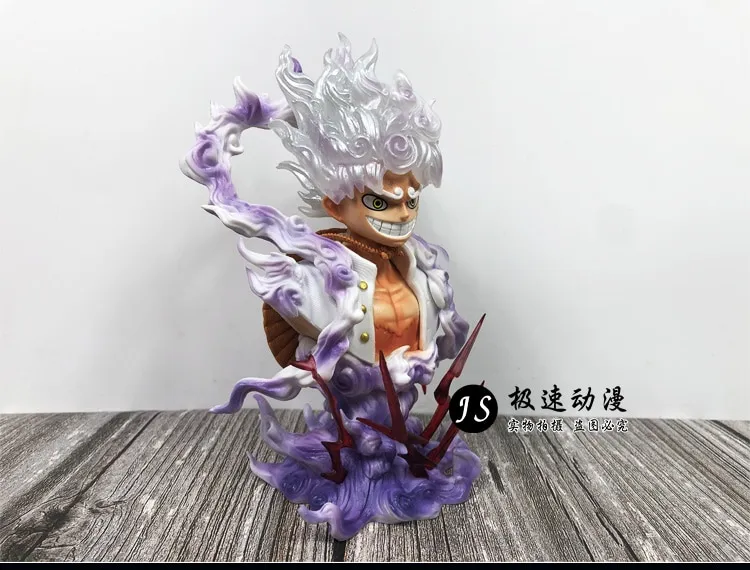 One Piece Luffy Gear 5 Anime Figure Bust Nika Joyboy Statue PVC