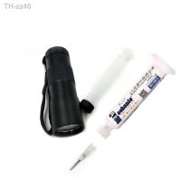 ♗ White UV Curable Solder Mask Oil Welding Fluxes For PCB BGA Circuit Board Protect Soldering Paste Flux Cream Needles UV lamp