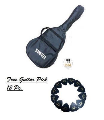 Yamaha  กระเป๋ากีต้าร์โปร่งแบบหนัง Acoustic Guitar Bag รุ่น บุฟองน้ำ (Free Pick 12 pc.)