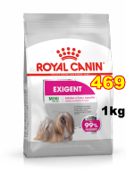 Royal canin Mini Exigent 1kg. สุนัขพันธุ์เล็กกินยาก เลือกกินอาหาร Exp.02/2024