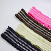 【hot】 Color lace Elastic bands for clothes 50MM ribbon  Sewing Accessories rubber band elastic fit