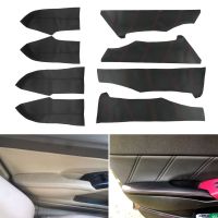 4Pcs Car Styling Door Armrest Panel Microfiber Leather Cover Trim For Honda Civic 8Th Gen Sedan 2006 2007 2008 2009 2010 2011