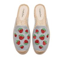 Straw flax female stuffies 2023 chun xia fashionable shoes leisure a embroidery fishermen and comfortable joker