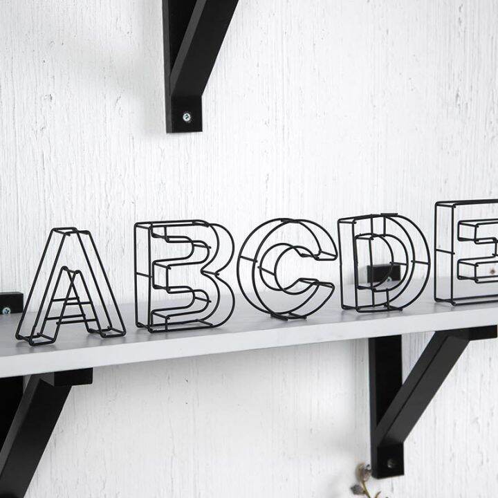 อุปกรณ์ประดับบ้านตัวอักษรเหล็กดัดกลวงอุปกรณ์ตกแต่งคาเฟ่-diy-ถ่ายภาพตัวอักษรปกอุปกรณ์ตกแต่งงานปาร์ตี้ตาข่ายสำหรับงานแต่งงาน