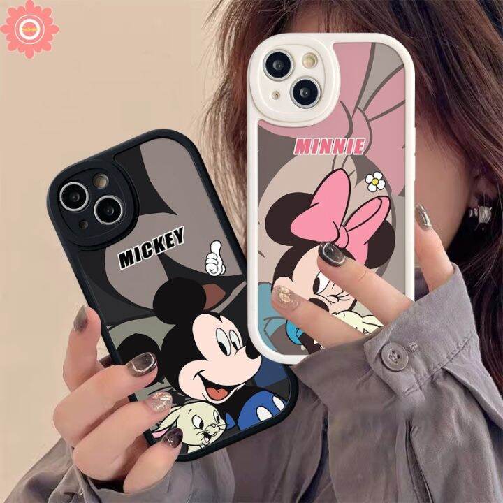 เคสโทรศัพท์มือถือ-นิ่ม-กันกระแทก-ลายการ์ตูนดิสนีย์-มินนี่เมาส์-สร้างสรรค์-สําหรับ-iphone-xr-x-xs-13-12-14-7-6s-6-8-2020