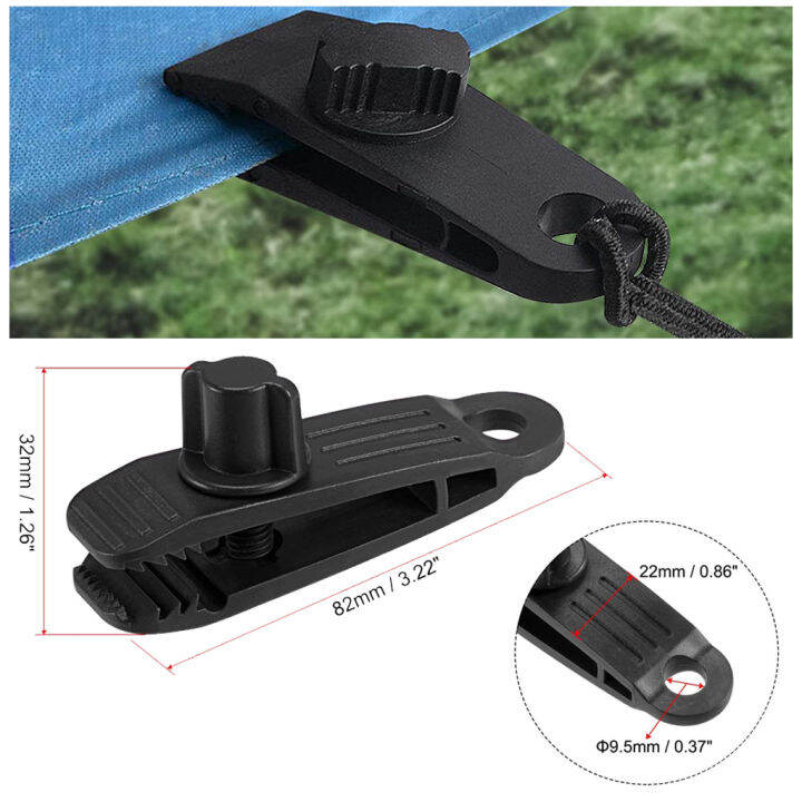 Tarp Canvas Clips Heavy Duty Lock Grip Clamps Thumb Screw Tent Clip