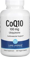 Lake Avenue CoQ10 Nutrition - Ubiquinone Supplement - Support for Heart Health &amp; Cardiovascular System - Promotes Antioxidant Activity - 100 mg - 360 Veggie Capsules