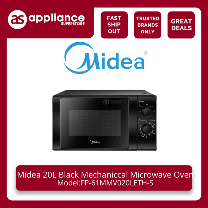 Midea Black Mechanical Microwave Oven 20L FP-61MMV020LMSM-B1 | Lazada PH