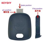 เคสกุญแจรถอเนกประสงค์แบบ KEYDIY 20ชิ้น Kd/vvdi หัวใบมีดพร้อมปลอกที่ใส่ชิปสีดำ/ล็อต