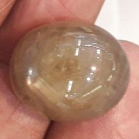 33.71 cts natural hi-end golden gray sapphire cab gems stone