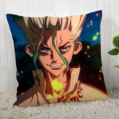 45*45 pillow case with Dr. Stone print for Wedding Pillow cover Anime pillowcases40X40cm45X45cm