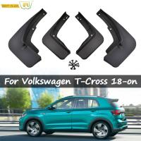 บังโคลนรถสำหรับ Volkswagen VW T-Cross 2018 2019 2020 2021บังโคลน S บังโคลนบังโคลนด้านหลังผ้าคลุมบังโคลนรถยนต์