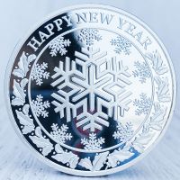 【YD】 and Happy New Year Decorations Gold Plated Commemorative Coins Souvenirs