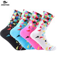 8 colors New Cycling Socks Male Female Professional Outdoor Sports Basketball Socks Mountain Bike Race Socks S10