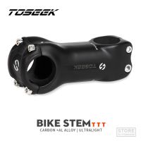 TOSEEK Carbon Stem 6/17Degree Mountain Bike Stem 31.8Mm Handlebar Stems 70/80/90/100/110/120/130Mm Black Matt Bicycle Parts