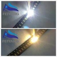 【✆New✆】 Vzhengsha ลูกปัด Led 3014สีขาวนวล Smd 500ชิ้น3.0-3.2V 9-10lm 30ma 3.0*1.4มม. 3000-3200K