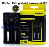 Bộ sạc pin đa năng Liitokala lii-202 hai khe pin cho pin 26650, 18650, AA, AAA...