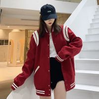 Women 39;s Bomber Jacket Oversized Splice Baseball Jacket Racing Jacket Hip hop Street Style Jacket Women 39;s Autumn And Winter 2021