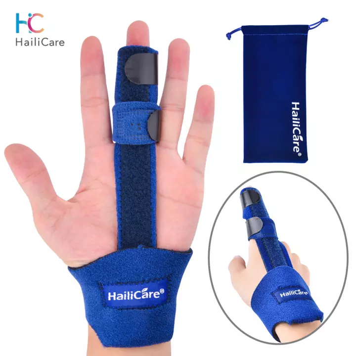hailicare-รั้งนิ้วปรับได้นิ้วออร์โธซิส-fingerข้อต่อ-แพลง-นิ้วมือแตกหัก-อุปกรณ์คงที่เฝือกรองรับตัวกันโคลง