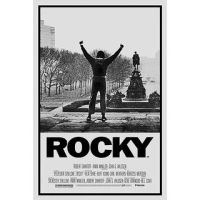 โปสเตอร์บล็อกบัสเตอร์ขนาดเล็กหยุดโปสเตอร์เสื้อยืดภาพยนตร์เรื่อง Rocky ออนไลน์สไตล์ปกติขนาดท่าโพสท่าชัยชนะ: