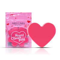 NEE CARA HEART CLOVER PUFF (N206) : neecara นีคาร่า พัฟ ฟองน้ำ แต่งหน้า x 1 ชิ้น abcmall