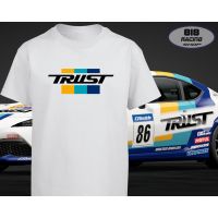 （พร้อมส่ง）T-shirt  เสื้อยืด RACING เสื้อซิ่ง [TRUST]