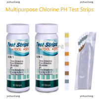 yizhuoliang 6 in 1 Multi chlorine PH Test Strips สปาสระว่ายน้ำน้ำเทสเตอร์กระดาษ