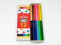 สีไม้คอลลีน  2 หัว 6 แท่ง 12 สี colleen