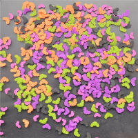 500gLot Polymer Hot Clay Sprinkles Halloween Bats Shape for Crafts Making , DIY Confetti Scrapbook