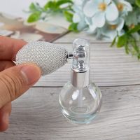 【YP】 15ml AirBag Perfume Bottle Spray Atomizer Refillable Round Luxury Transparent Glass