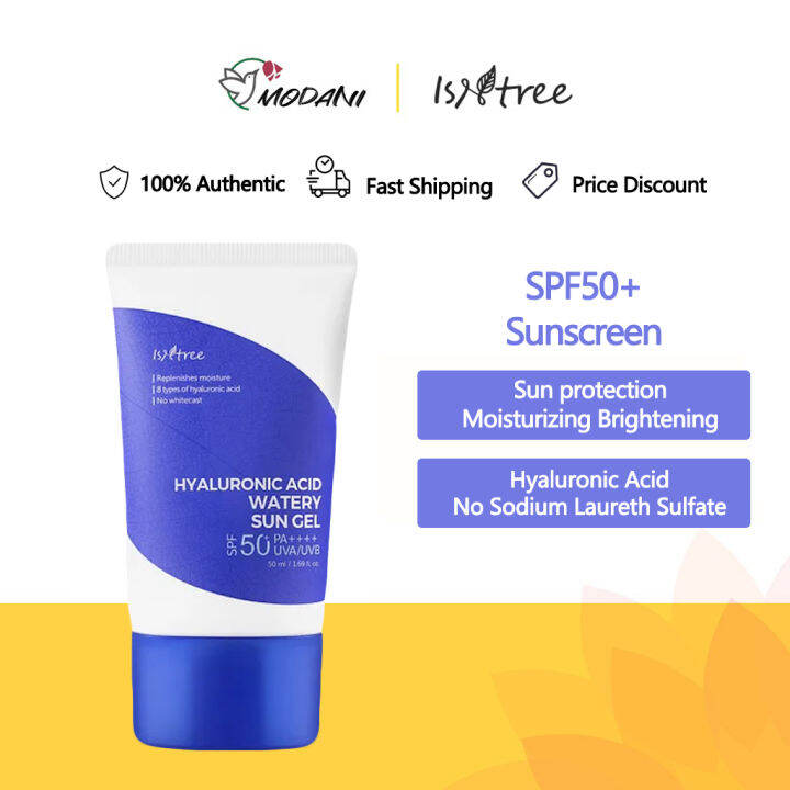 Isntree Hyaluronic Acid Watery Sun Gel SPF50+ PA++++ face and body