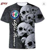 New Arrival Popular Men Women Funny Alfa Romeo 3D Printed T-Shirt Short Sleeve Tees Plus