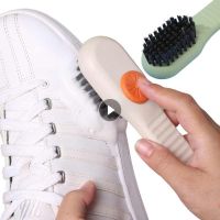 【CC】▩✱  Multifunctional Shoe Brushes With Dispenser Handle Cleaner Shoes Household Cleaning