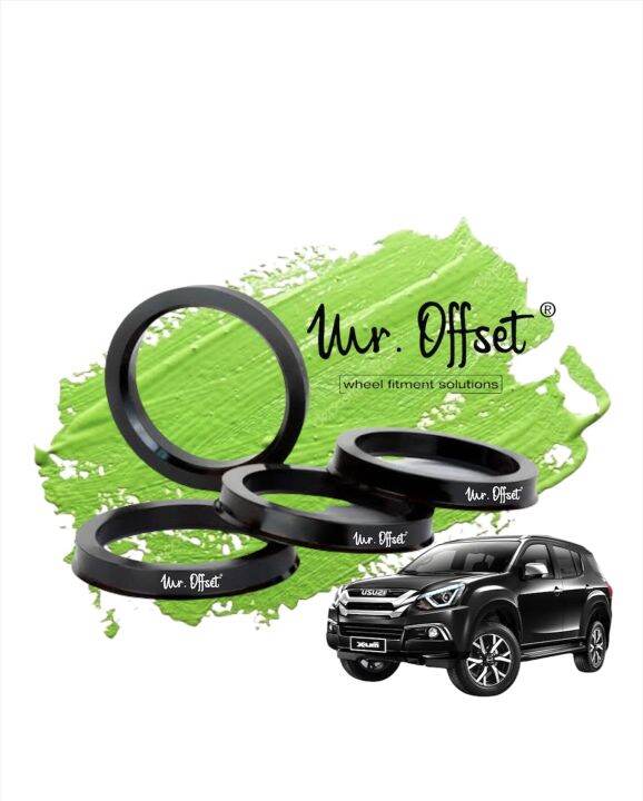 (4pcs) Mr Offset Hubcentric Ring Fuel Mags Rims for Isuzu MUX in