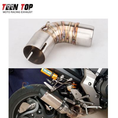 Slip On For Honda CB1000R 2009-2017 Side Middle Pipe Exhaust Stainless Steel Motocycle Exhaust Muffler Silencieux Moto