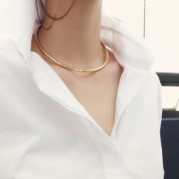 Simple Creative Open Choker Necklace Elegant Collar Necklace Women Girl Clavicle Necklace Hip Hop Fashion Jewelry Fashion Chain Necklaces