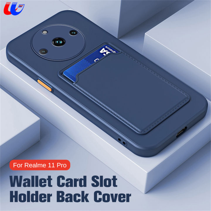 ช่องใส่บัตรลูกอมเคสสำหรับ Realme 11 Pro Plus 5G เคสซิลิโคนนิ่มกันกระแทก ...