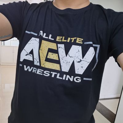 ยี่ห้อทั้งหมด Elite AEW มวยปล้ำ AEW โลโก้ชายเสื้อยืดแฟชั่นฤดูร้อนฝ้าย Tshirt ชาย Teeshirt Sbz6241