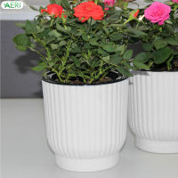 AERJ Home Self Watering Planters Modern Home Self Watering Flowerpot for Balcony Living Room Bedroom AJ-MY