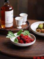 [COD] T family grass gray solid fruit plate round salad tableware set style and dish