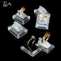 Ring Jewelry Display Ring Holder Stand Plastic Rack Ring Storage Organizer Shelf Ring Decoration Clip Stand 10/20Pcs/Lot